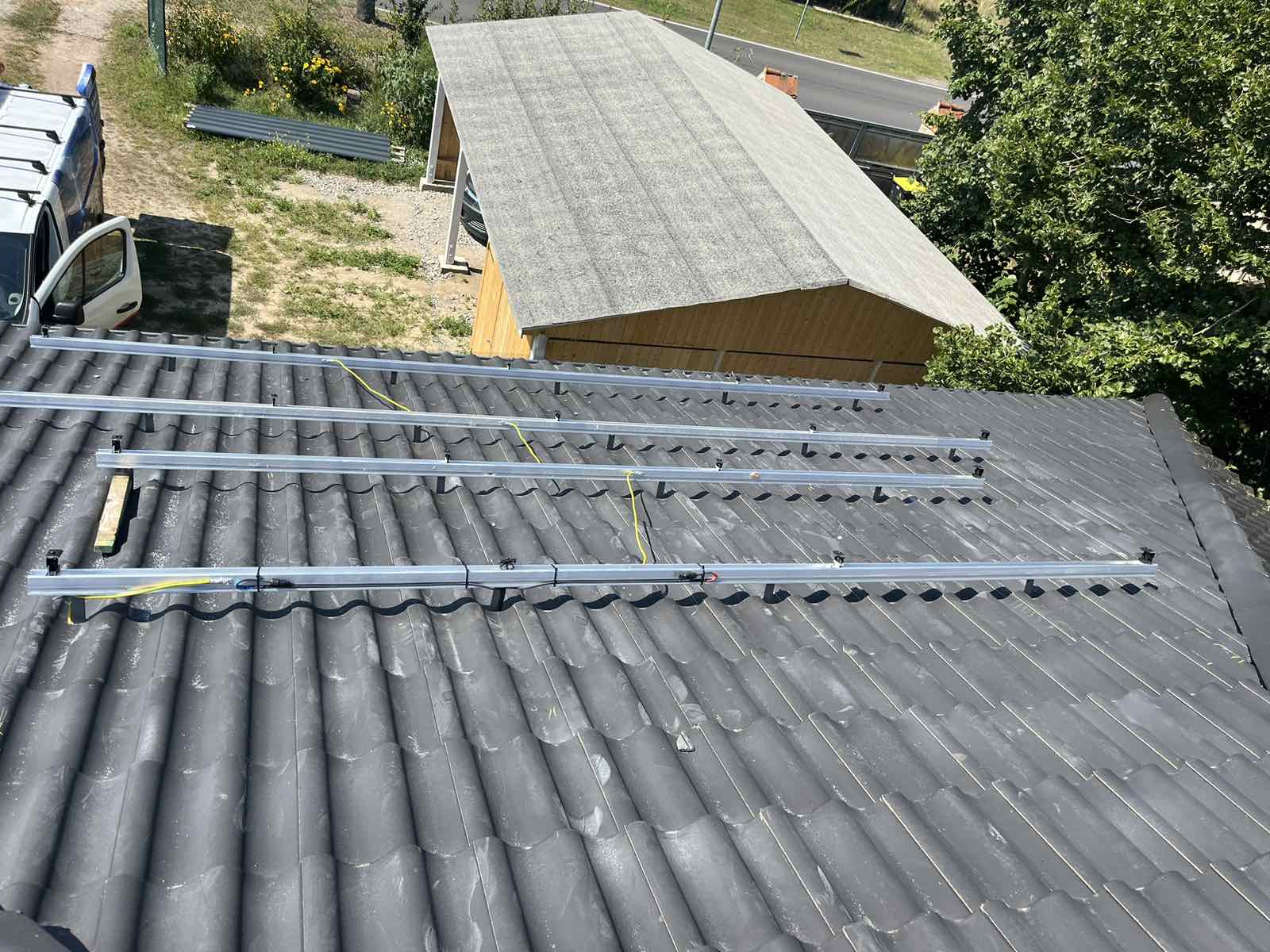 Unterkonstruktion für Photovoltaikanlage auf Schrägdach